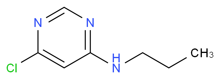 6-chloro-N-propylpyrimidin-4-amine_分子结构_CAS_941294-33-3