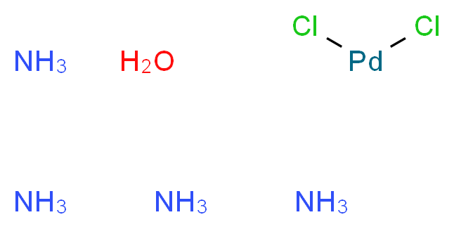 dichloropalladium tetraamine hydrate_分子结构_CAS_13933-31-8