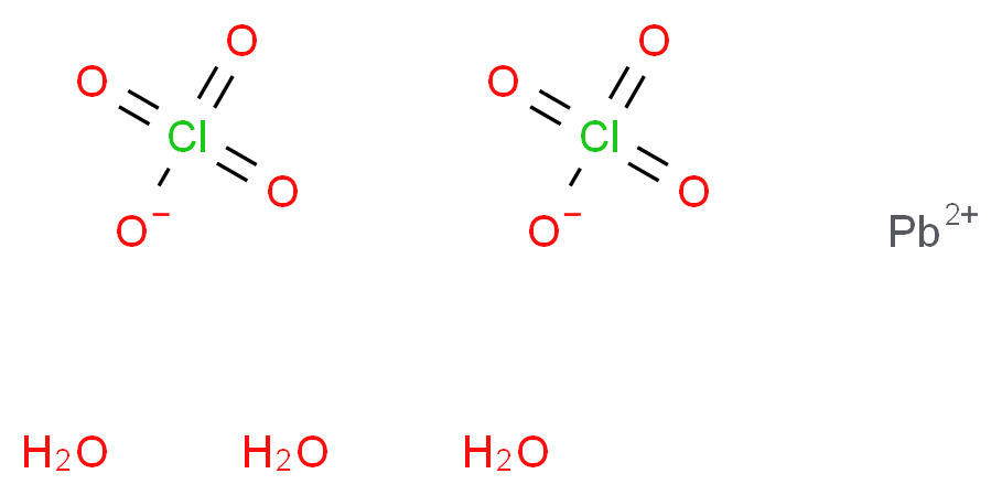 高氯酸铅(II) 三水合物_分子结构_CAS_13453-62-8)