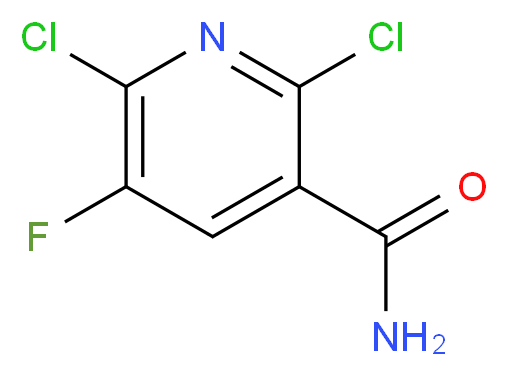 2,6-Dichloro-5-fluoronicotinamide_分子结构_CAS_113237-20-0)