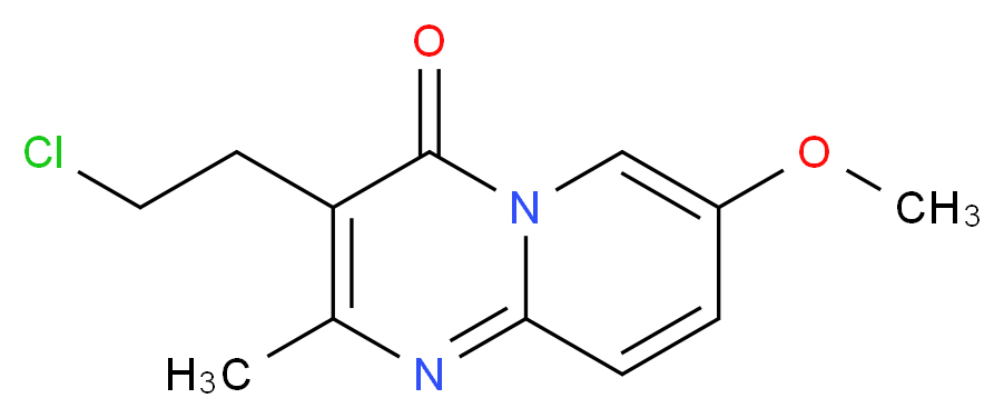 3-(2-Chloroethyl)-7-methoxy-2-methyl-4H-pyrido[1,2-a]pyrimidin-4-one_分子结构_CAS_147662-99-5)