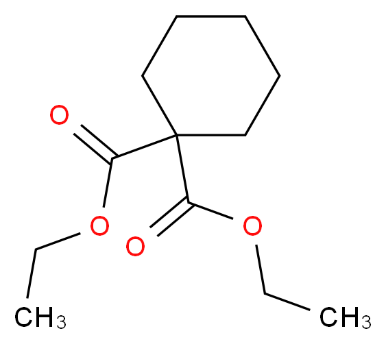 1,1-diethyl cyclohexane-1,1-dicarboxylate_分子结构_CAS_1139-13-5