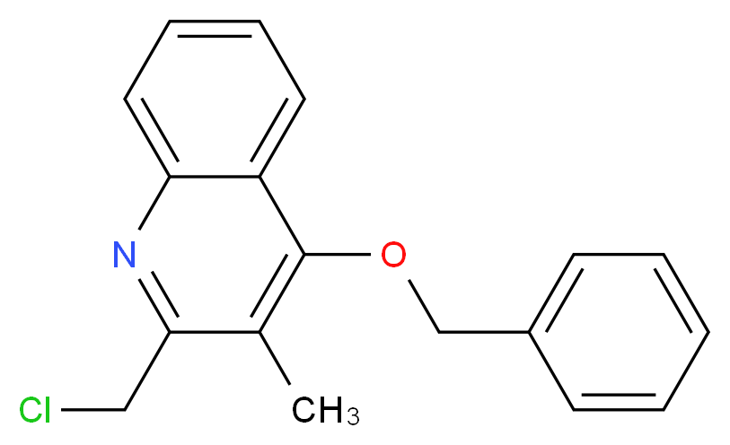 4-(benzyloxy)-2-(chloromethyl)-3-methylquinoline_分子结构_CAS_356761-10-9)