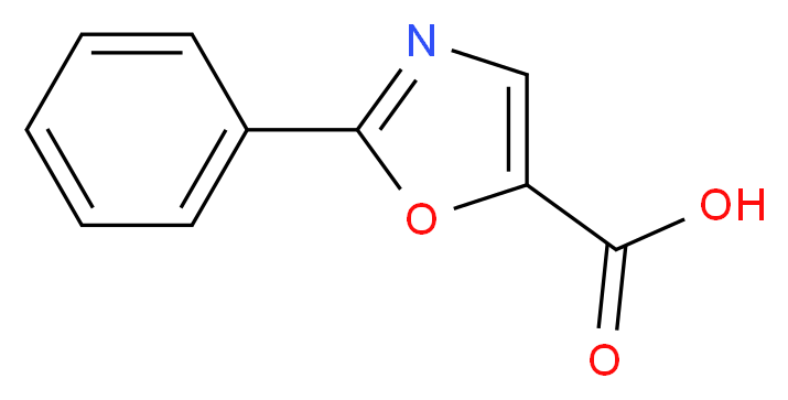 2-phenyl-1,3-oxazole-5-carboxylic acid_分子结构_CAS_106833-79-8