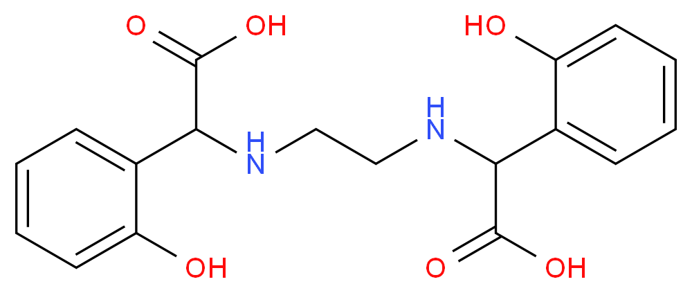 2-[(2-{[carboxy(2-hydroxyphenyl)methyl]amino}ethyl)amino]-2-(2-hydroxyphenyl)acetic acid_分子结构_CAS_1170-02-1