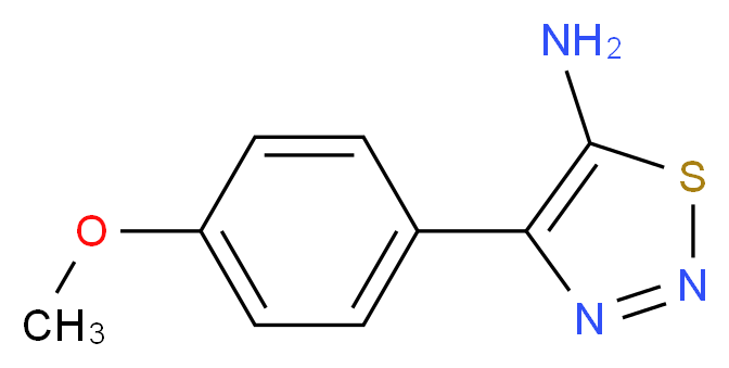 4-(4-methoxyphenyl)-1,2,3-thiadiazol-5-amine_分子结构_CAS_115842-95-0)