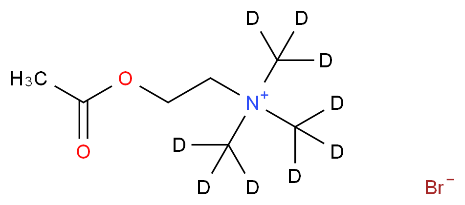 [2-(acetyloxy)ethyl]tris(<sup>2</sup>H<sub>3</sub>)methylazanium bromide_分子结构_CAS_93449-32-2