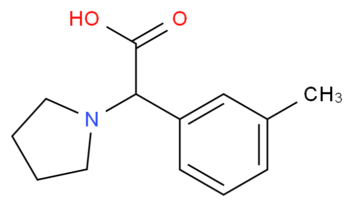 Pyrrolidin-1-yl-m-tolyl-acetic acid_分子结构_CAS_)