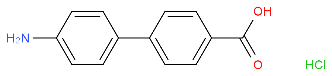 4-(4-aminophenyl)benzoic acid hydrochloride_分子结构_CAS_41567-82-2