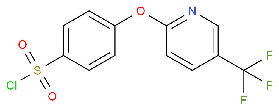 4-{[5-(trifluoromethyl)pyridin-2-yl]oxy}benzene-1-sulfonyl chloride_分子结构_CAS_874838-96-7