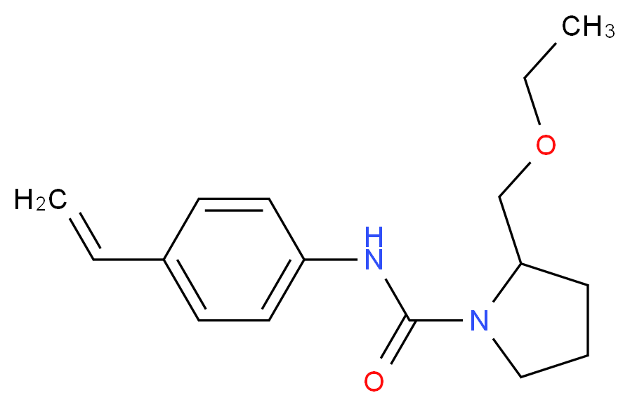2-(ethoxymethyl)-N-(4-vinylphenyl)pyrrolidine-1-carboxamide_分子结构_CAS_)