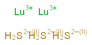 dilutetium(3+) ion trisulfanediuide_分子结构_CAS_12163-20-1