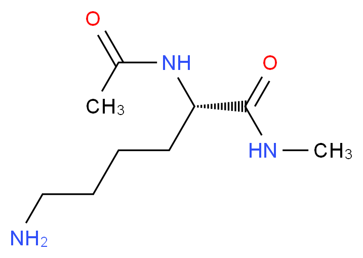 (2S)-6-amino-2-acetamido-N-methylhexanamide_分子结构_CAS_6367-10-8