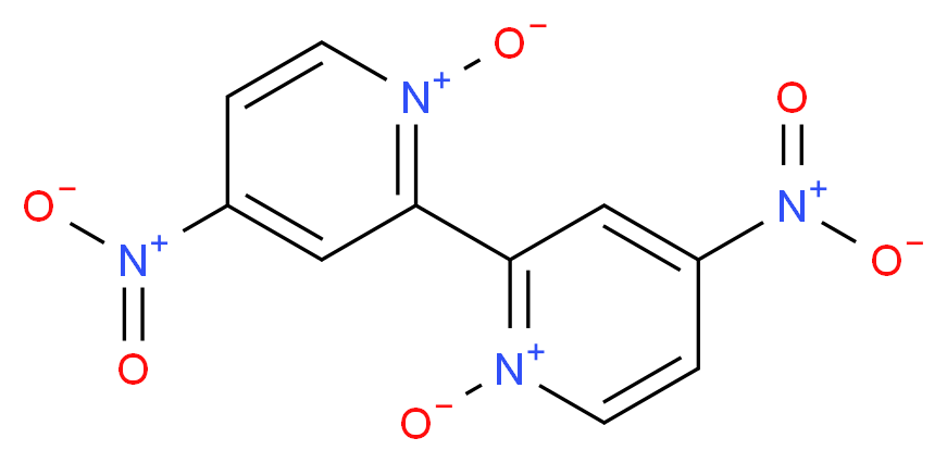 4-nitro-2-(4-nitro-1-oxidopyridin-1-ium-2-yl)pyridin-1-ium-1-olate_分子结构_CAS_51595-55-5