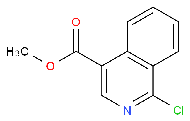 methyl 1-chloroisoquinoline-4-carboxylate_分子结构_CAS_37497-86-2