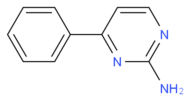 2-Amino-4-phenylpyrimidine_分子结构_CAS_)