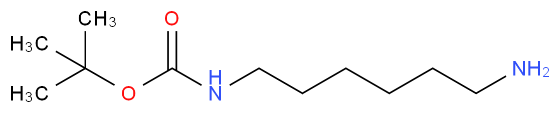 tert-butyl N-(6-aminohexyl)carbamate_分子结构_CAS_51857-17-1