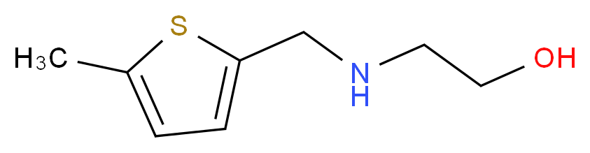 2-{[(5-methyl-2-thienyl)methyl]amino}ethanol_分子结构_CAS_721958-87-8)