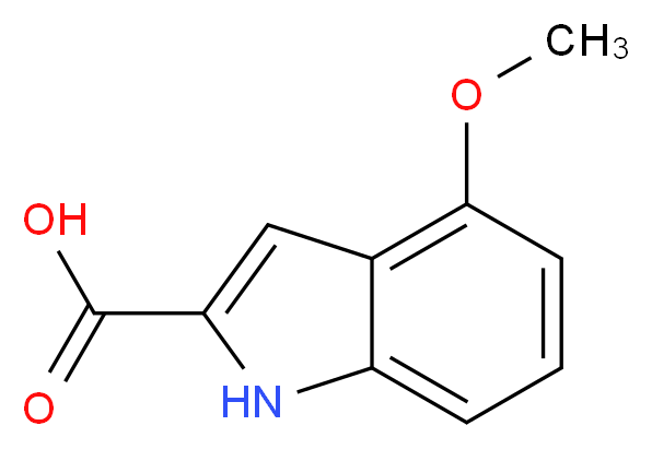 4-甲氧基吲哚-2-羧酸_分子结构_CAS_103260-65-7)