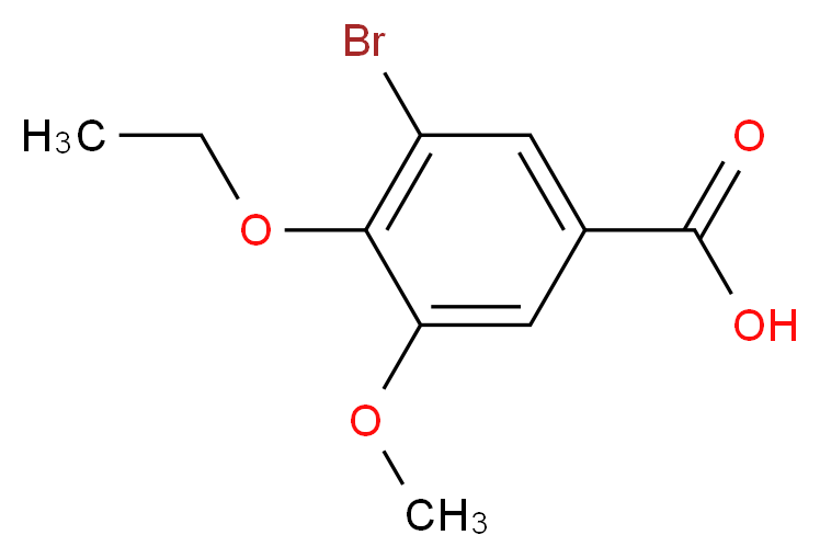 3-Bromo-4-ethoxy-5-methoxybenzoic acid_分子结构_CAS_)