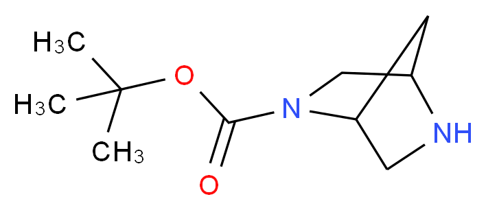 2,5-Diazabicyclo[2.2.1]heptane-2-carboxylic acid tert-butyl ester_分子结构_CAS_198989-07-0)