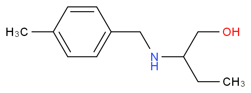 2-{[(4-methylphenyl)methyl]amino}butan-1-ol_分子结构_CAS_869942-69-8