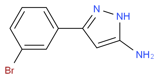 3-(3-bromophenyl)-1H-pyrazol-5-amine_分子结构_CAS_149246-81-1