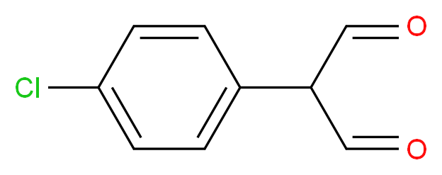 2-(4-chlorophenyl)propanedial_分子结构_CAS_53868-40-9