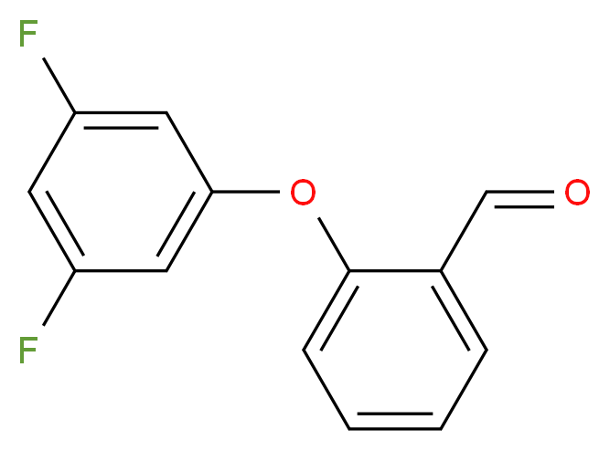 2-(3,5-Difluorophenoxy)benzenecarbaldehyde_分子结构_CAS_)
