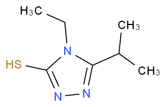 4-ethyl-5-(propan-2-yl)-4H-1,2,4-triazole-3-thiol_分子结构_CAS_66921-11-7