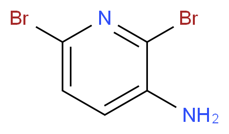 2,6-dibromopyridin-3-amine_分子结构_CAS_39856-57-0