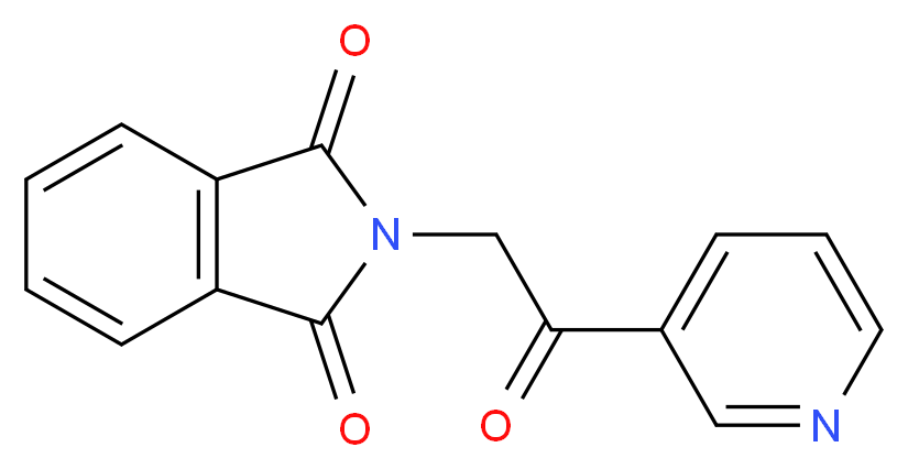 2-(2-oxo-2-(pyridin-3-yl)ethyl)isoindoline-1,3-dione_分子结构_CAS_800402-00-0)