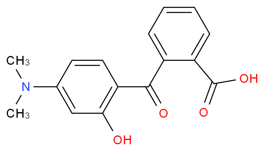 2-[4-(dimethylamino)-2-hydroxybenzoyl]benzoic acid_分子结构_CAS_24460-11-5