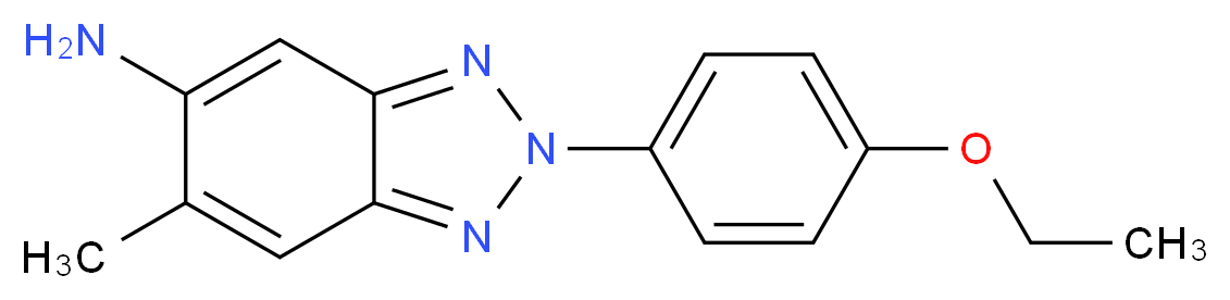 2-(4-ethoxyphenyl)-6-methyl-2H-benzo[d][1,2,3]triazol-5-amine_分子结构_CAS_)