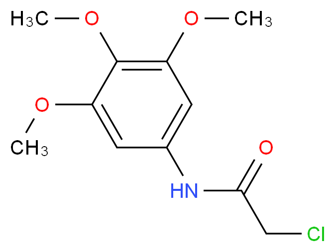 2-chloro-N-(3,4,5-trimethoxyphenyl)acetamide_分子结构_CAS_39901-45-6