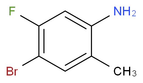 4-bromo-5-fluoro-2-methylaniline_分子结构_CAS_52723-82-7