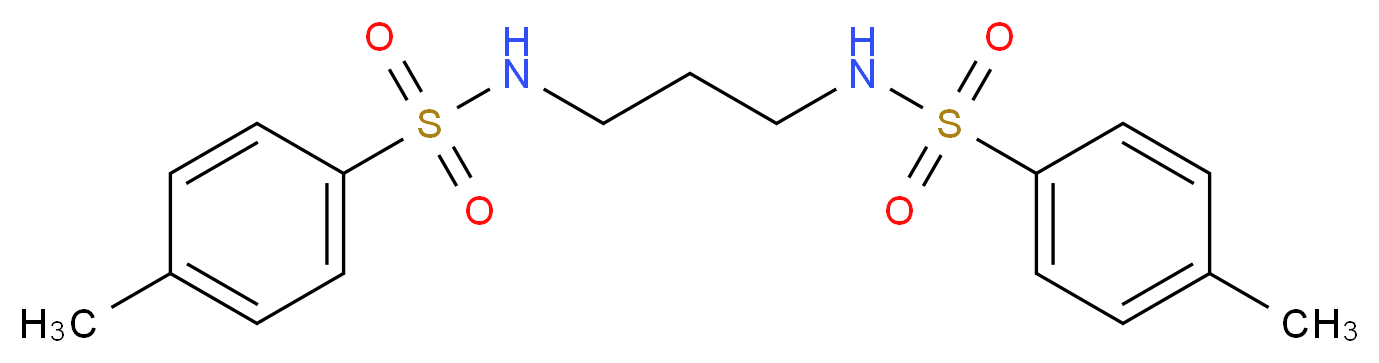 4-methyl-N-[3-(4-methylbenzenesulfonamido)propyl]benzene-1-sulfonamide_分子结构_CAS_53364-99-1
