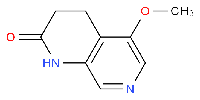 5-Methoxy-3,4-dihydro-1,7-naphthyridin-2(1H)-one_分子结构_CAS_)