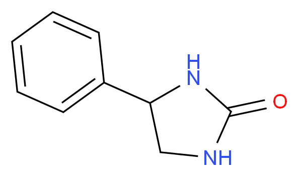 4-Phenyl-2-imidazolidinone_分子结构_CAS_27129-49-3)