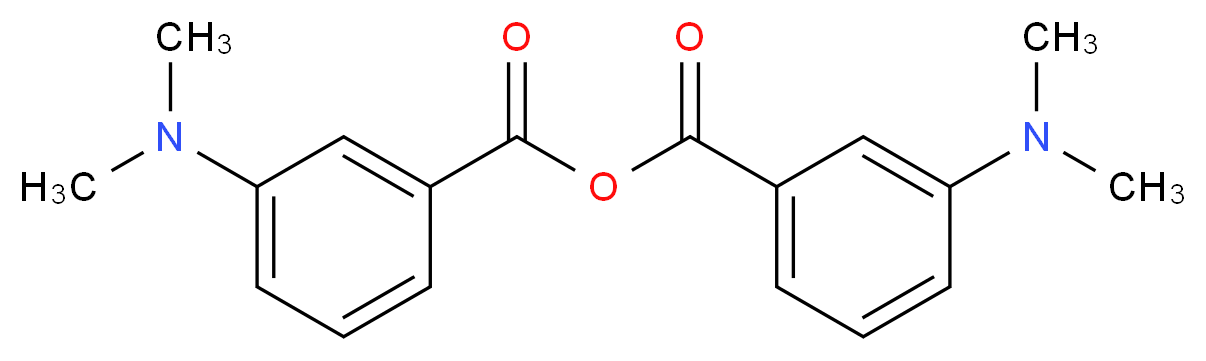 3-(dimethylamino)benzoyl 3-(dimethylamino)benzoate_分子结构_CAS_4629-50-9