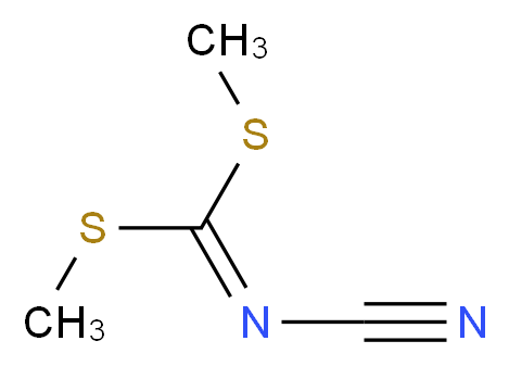 N-氰亚胺基-S,S-二硫代碳酸二甲酯_分子结构_CAS_10191-60-3)