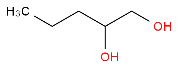 Pentane-1,2-diol_分子结构_CAS_5343-92-0)
