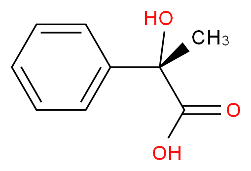 (2S)-2-hydroxy-2-phenylpropanoic acid_分子结构_CAS_13113-71-8