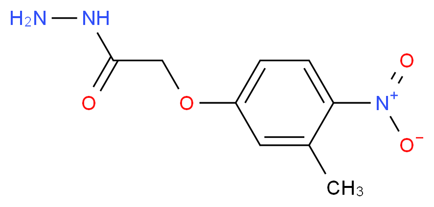 2-(3-Methyl-4-nitrophenoxy)acetohydrazide_分子结构_CAS_)