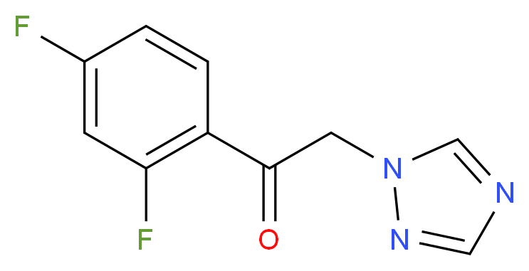 1-(2,4-difluorophenyl)-2-(1H-1,2,4-triazol-1-yl)ethan-1-one_分子结构_CAS_86404-63-9