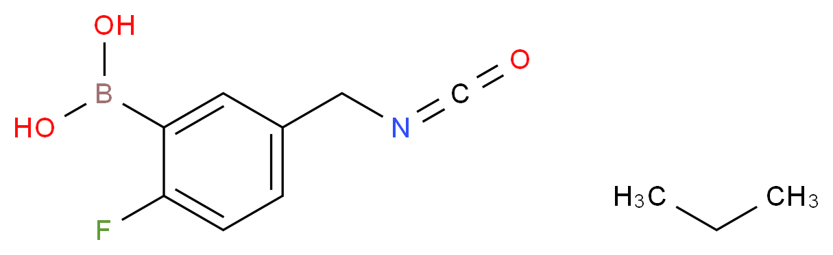 [2-fluoro-5-(isocyanatomethyl)phenyl]boronic acid; propane_分子结构_CAS_874289-47-1