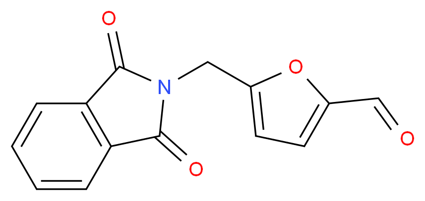 5-[(1,3-dioxo-2,3-dihydro-1H-isoindol-2-yl)methyl]furan-2-carbaldehyde_分子结构_CAS_116750-06-2