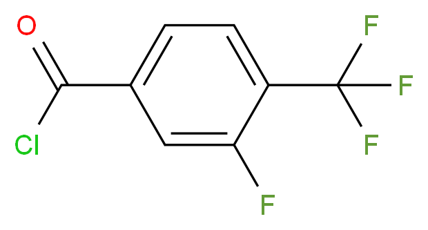 3-氟-4-(三氟甲基)苯甲酰氯_分子结构_CAS_216144-68-2)