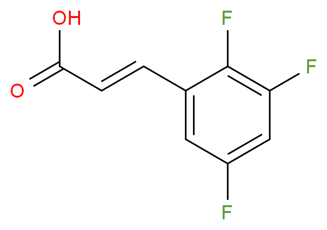 2,3,5-Trifluorocinnamic acid_分子结构_CAS_237761-79-4)