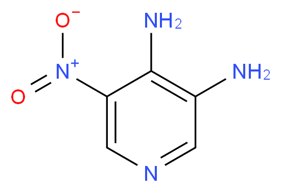 5-nitropyridine-3,4-diamine_分子结构_CAS_4318-68-7